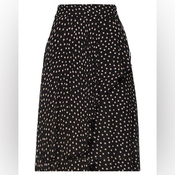 Ganni Polka Dot Print Midi Skirt - Picture 1 of 7